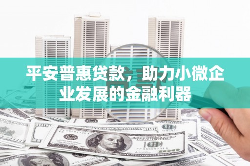柏乡平安普惠贷款，助力小微企业发展的金融利器