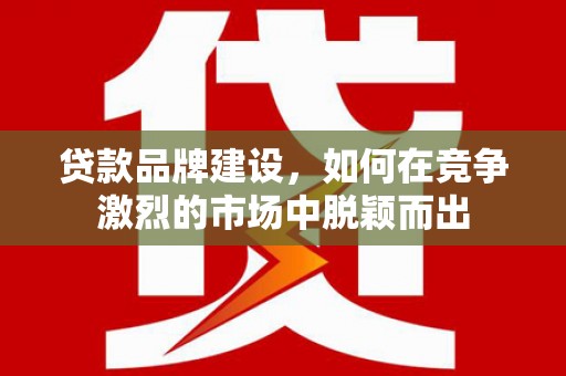 柏乡贷款品牌建设，如何在竞争激烈的市场中脱颖而出
