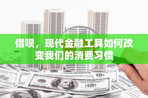 柏乡借呗，现代金融工具如何改变我们的消费习惯
