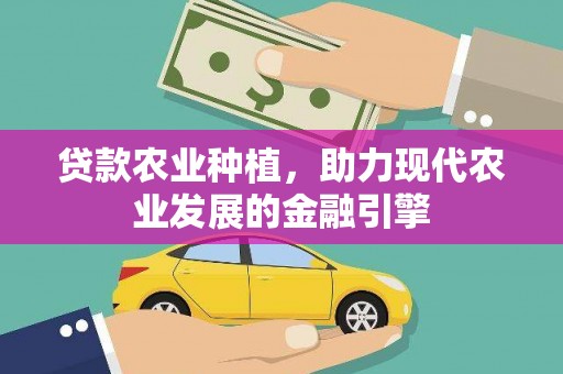 柏乡贷款农业种植，助力现代农业发展的金融引擎