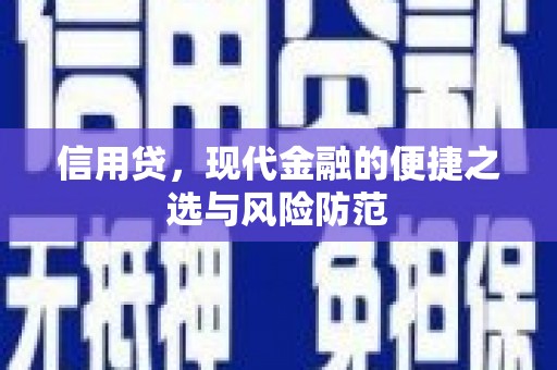 柏乡信用贷，现代金融的便捷之选与风险防范