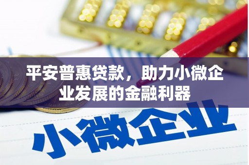 柏乡平安普惠贷款，助力小微企业发展的金融利器