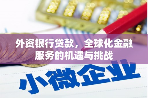 柏乡外资银行贷款，全球化金融服务的机遇与挑战