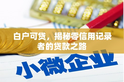 柏乡白户可贷，揭秘零信用记录者的贷款之路